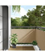 Écran de balcon Beige 75x300 cm Tissu Oxford | Mobilier & Déco