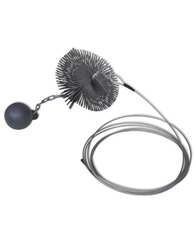 Brosse ronde pour cheminée Dia. 15 cm | Mobilier & Déco