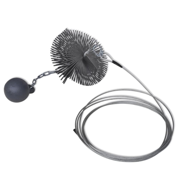 Brosse ronde pour cheminée Dia. 15 cm | Mobilier & Déco