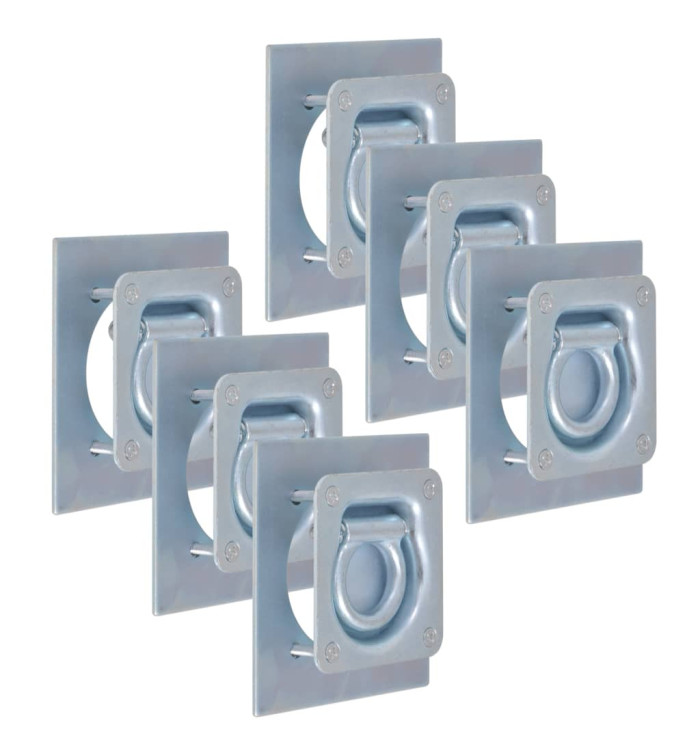 Anneau d'arrimage pour remorque 6 pcs Acier galvanisé 2000 kg | Mobilier & Déco