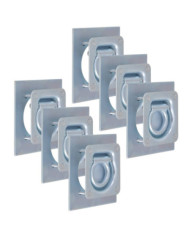 Anneau d'arrimage pour remorque 6 pcs Acier galvanisé 2000 kg | Mobilier & Déco