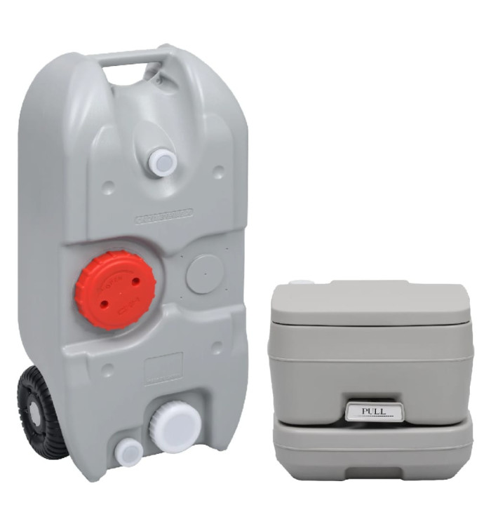 Ensemble de toilette et réservoir d'eau de camping portable | Mobilier & Déco