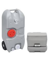 Ensemble de toilette et réservoir d'eau de camping portable | Mobilier & Déco
