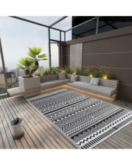Tapis d'extérieur ARAKIL Noir 140x200 cm PP | Mobilier & Déco
