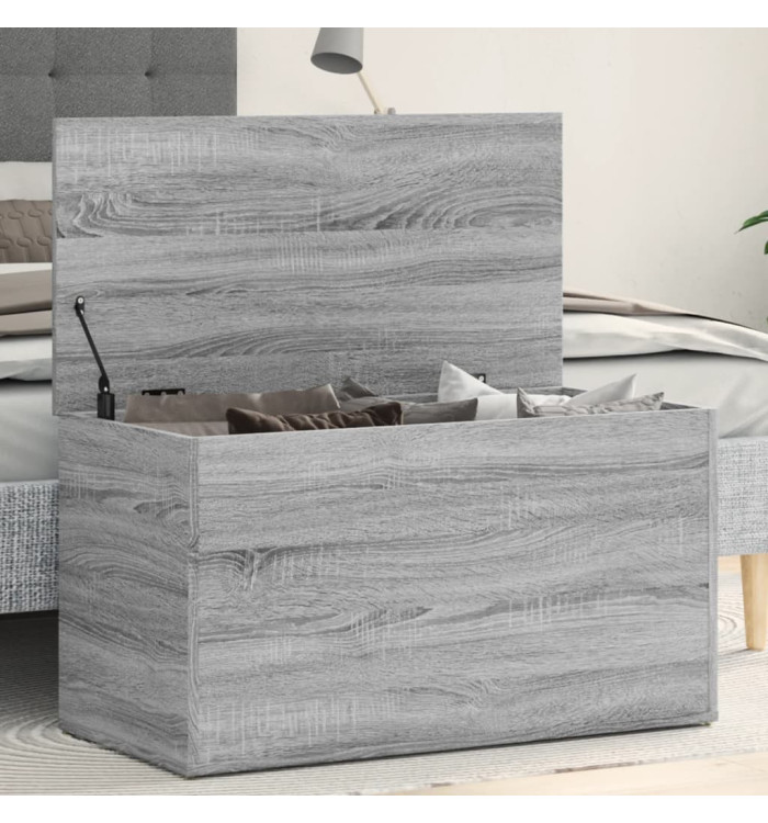 Coffre de rangement Sonoma gris 84x42x46 cm Bois d'ingénierie | Mobilier & Déco