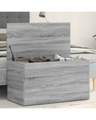 Coffre de rangement Sonoma gris 84x42x46 cm Bois d'ingénierie | Mobilier & Déco