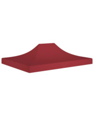 Toit de tente de réception 4x3 m Bordeaux 270 g/m² | Mobilier & Déco