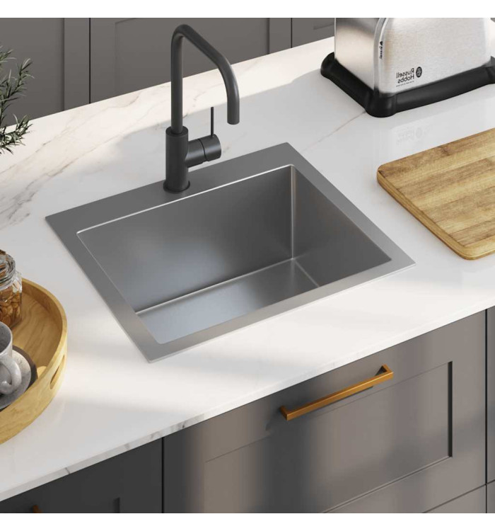 Évier de cuisine fait main Acier inoxydable | Mobilier & Déco