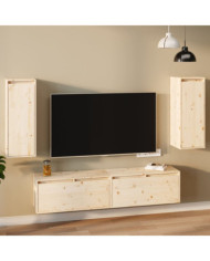 Armoires murales 2 pcs 30x30x80 cm Bois de pin massif | Mobilier & Déco
