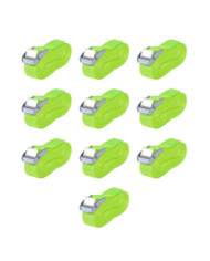 Sangle 10 pcs 0,25 tonne 5 m x 25 mm Vert fluorescent | Mobilier & Déco