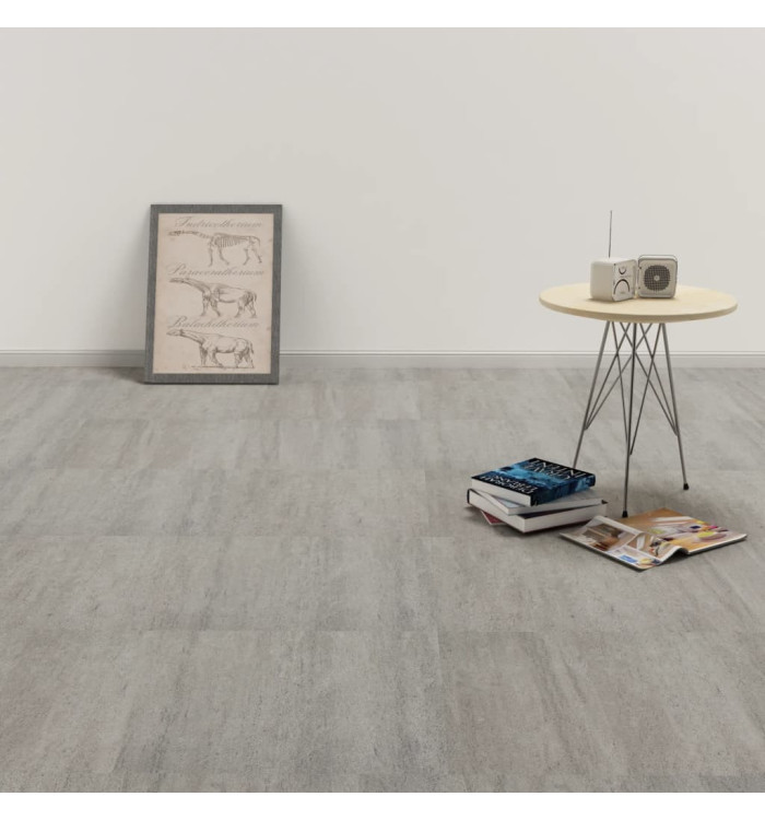 Dalles de plancher PVC autoadhésif 5,11 m² gris pointillé | Mobilier & Déco