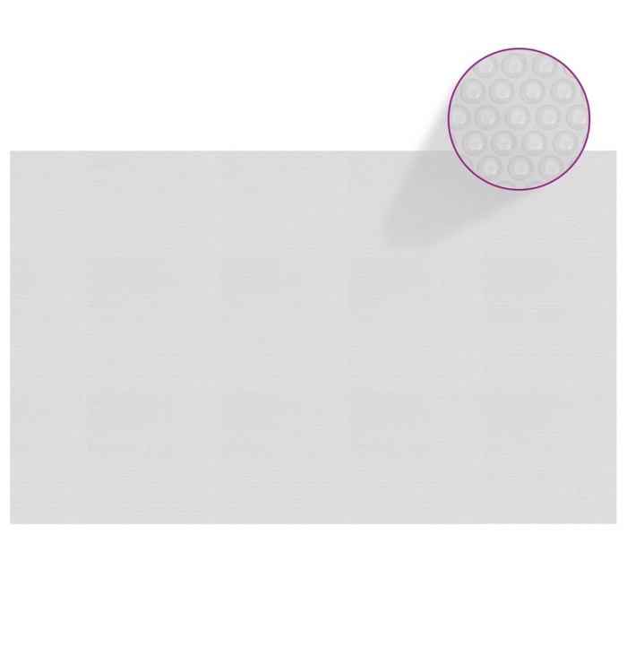 Film solaire de piscine flottant PE 260x160 cm Gris | Mobilier & Déco