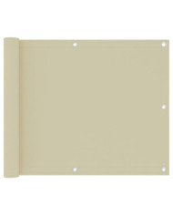Écran de balcon Crème 75x300 cm Tissu Oxford | Mobilier & Déco