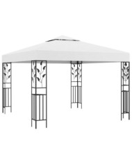 Tonnelle 3x3 m Blanc 180 g/m² | Mobilier & Déco