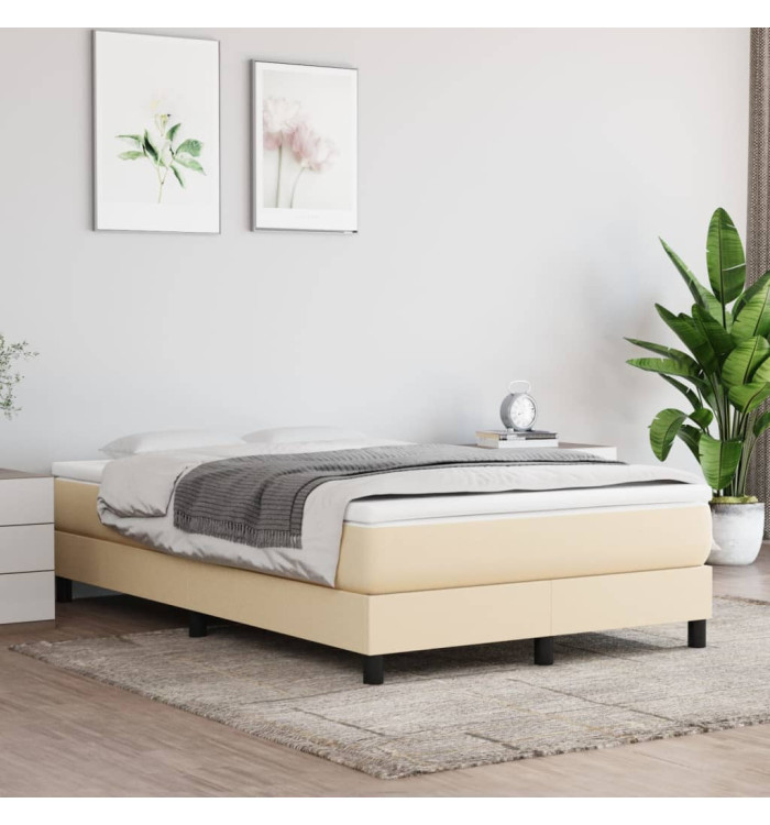 Matelas de lit à ressorts ensachés Crème 120x200x20 cm Tissu | Mobilier & Déco