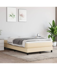 Matelas de lit à ressorts ensachés Crème 120x200x20 cm Tissu | Mobilier & Déco