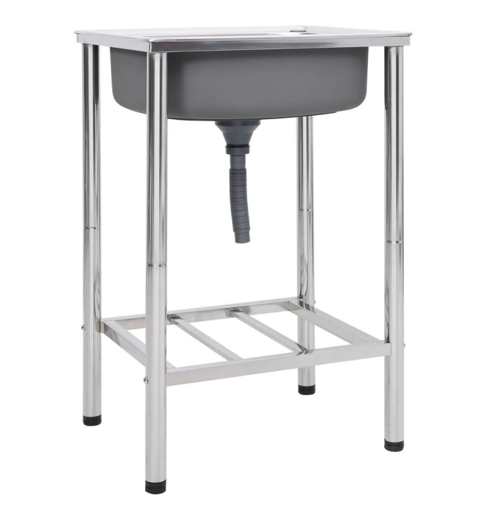 Évier de camping Seul lavabo Acier inoxydable | Mobilier & Déco