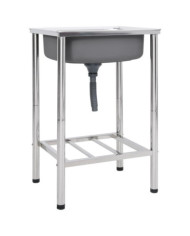Évier de camping Seul lavabo Acier inoxydable | Mobilier & Déco