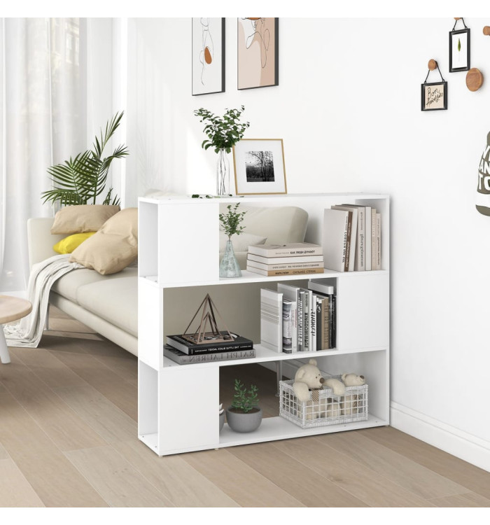 Bibliothèque/Séparateur de pièce Blanc 100x24x94 cm | Mobilier & Déco