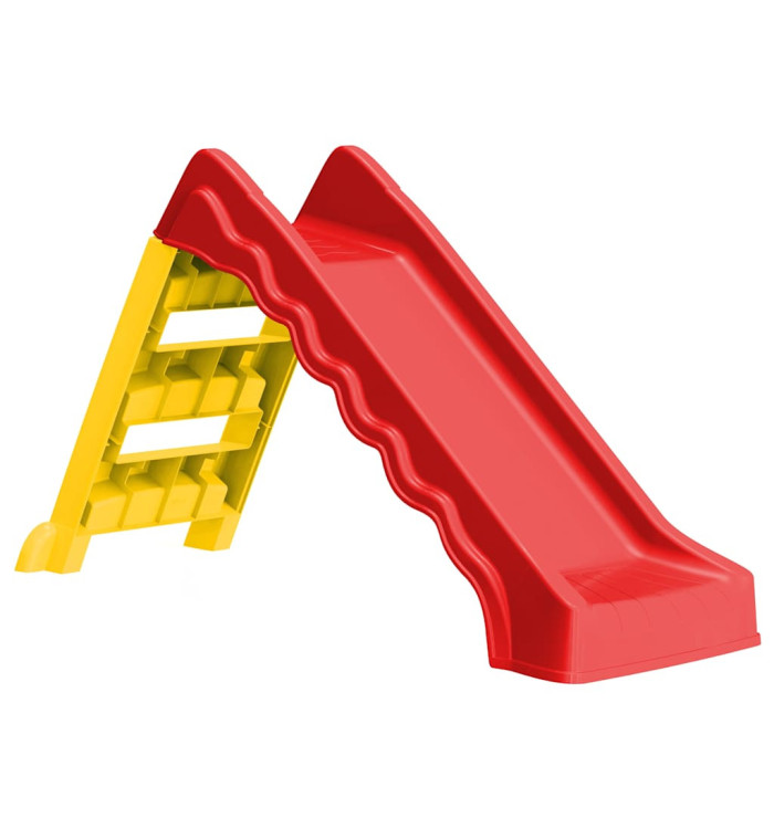Toboggan pliable d'enfants Intérieur/Extérieur Rouge et jaune | Mobilier & Déco