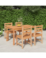 Ensemble à manger de jardin 5pcs Bois de teck massif | Mobilier & Déco