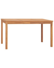 Table à dîner de jardin 140x80x77 cm Bois de teck solide | Mobilier & Déco