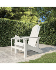 Chaise Adirondack de jardin PEHD Blanc | Mobilier & Déco