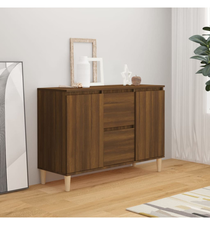 Buffet Chêne marron 101x35x70 cm Bois d'ingénierie | Mobilier & Déco