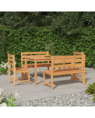Ensemble à manger de jardin 5pcs Bois de teck massif | Mobilier & Déco