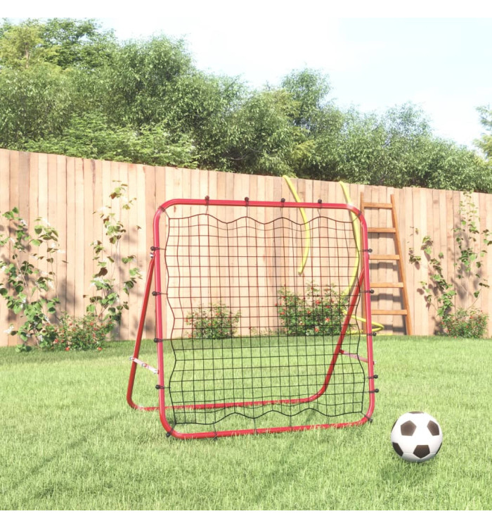 Filet de rebond de football réglable 96x80x96 cm acier et PE | Mobilier & Déco