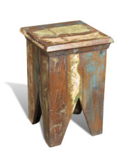 Tabouret Bois de récupération massif | Mobilier & Déco