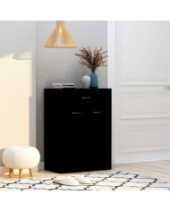 Armoire à chaussures Noir 60x35x84 cm Bois d'ingénierie | Mobilier & Déco