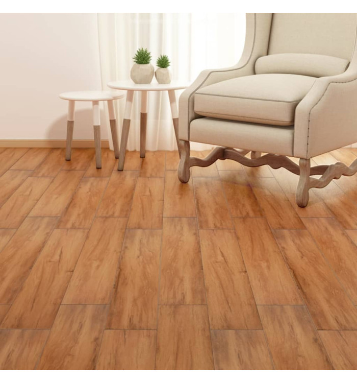 Dalles de plancher PVC autoadhésif 5,21 m² 2 mm orme naturel | Mobilier & Déco
