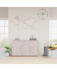 Buffet Gris béton 120x36x69 cm Bois d’ingénierie | Mobilier & Déco