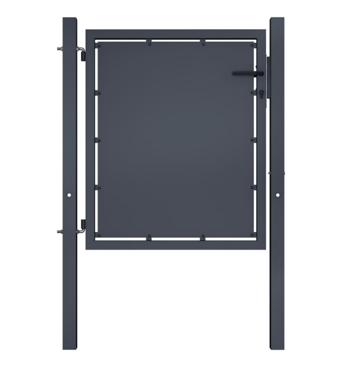 Portail de jardin Acier 100 x 75 cm Anthracite | Mobilier & Déco