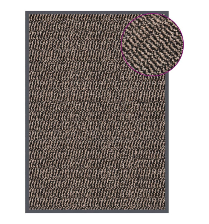 Paillasson touffeté 40x60 cm Marron foncé | Mobilier & Déco