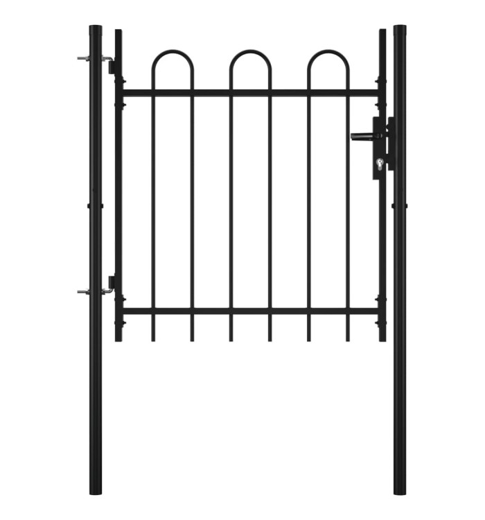 Portail simple avec haut arrondi 100 x 75 cm | Mobilier & Déco