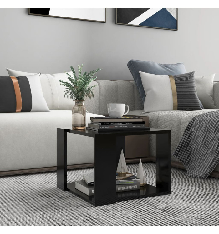 Table basse Noir 40x40x30 cm Bois d'ingénierie | Mobilier & Déco