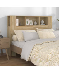Armoire de tête de lit Chêne sonoma 140x18,5x104,5 cm | Mobilier & Déco