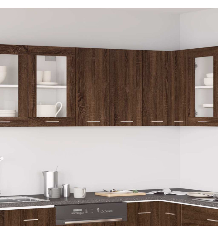Armoire suspendue "Lyon" Chêne marron 60x31x60 cm | Mobilier & Déco