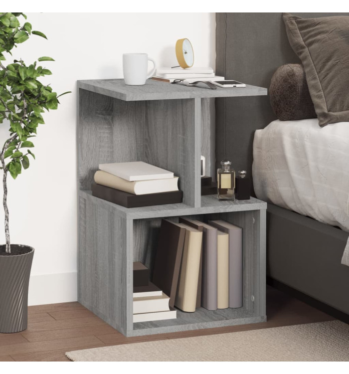 Table de chevet Sonoma gris 35x35x55 cm Bois d'ingénierie | Mobilier & Déco