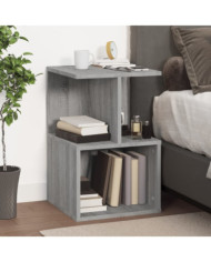 Table de chevet Sonoma gris 35x35x55 cm Bois d'ingénierie | Mobilier & Déco