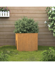 Jardinière 42x40x39 cm acier corten | Mobilier & Déco
