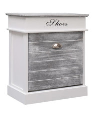 Armoire à chaussures Gris 50 x 28 x 58 cm Bois de Paulownia | Mobilier & Déco