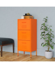 Armoire de rangement Orange 42,5x35x101,5 cm Acier | Mobilier & Déco