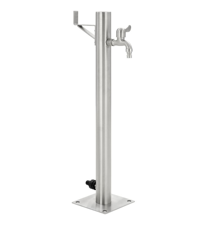 Colonne à eau de jardin ronde Acier inoxydable 65 cm | Mobilier & Déco