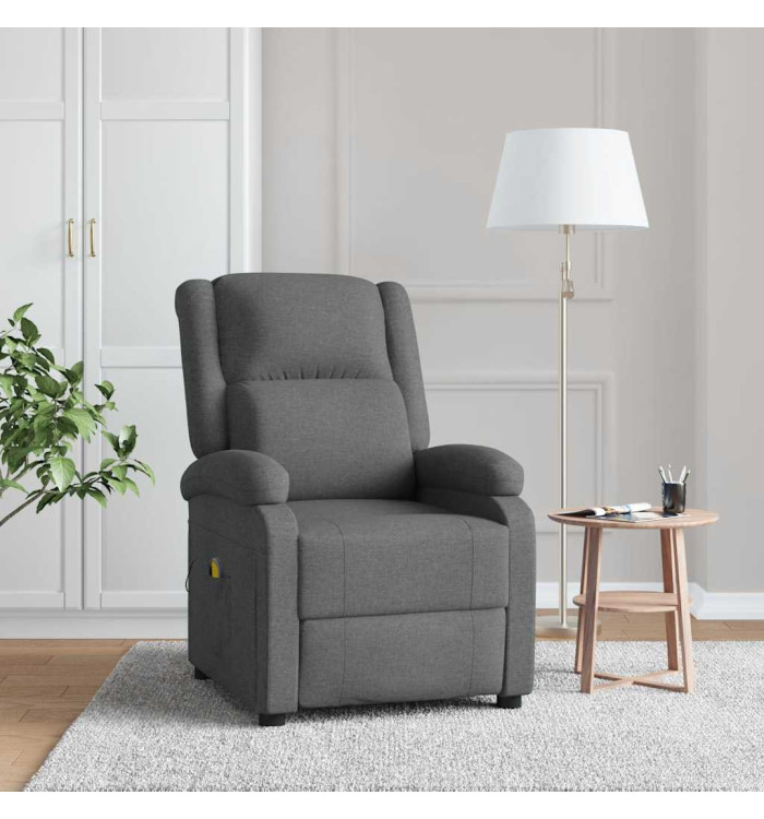Fauteuil de massage Gris foncé Tissu | Mobilier & Déco