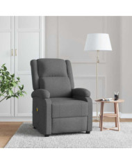 Fauteuil de massage Gris foncé Tissu | Mobilier & Déco
