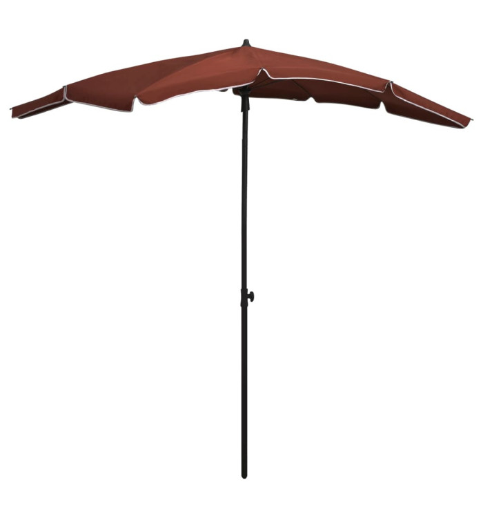 Parasol de jardin avec mât 200x130 cm terre cuite | Mobilier & Déco