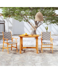 Ensemble à manger de jardin 3 pcs Bois d'acacia solide | Mobilier & Déco